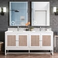 thumbnail image 2 of James Martin Vanities E645-V72-GW-1WZ Athens 72" Double Basin Poplar Wood Vanity Set -, 2 of 2