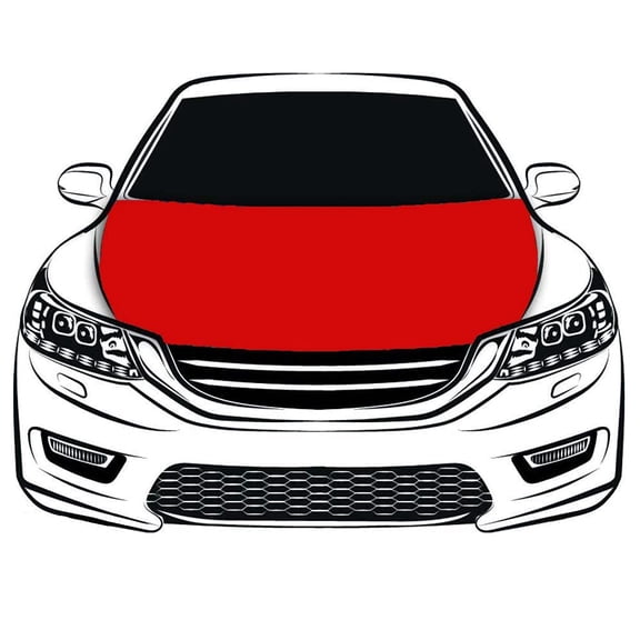 Crimson Car Hood Cover 3.3X5FT/6X7FT100% Polyester Elastic Fabrics Can be Washed Suitable for large SUV and Pickup Trucks (3.3X5FT)