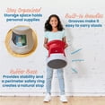 thumbnail image 4 of ECR4Kids Active Storage Wobble Stool, 15in Seat Height, Children's Furniture, Red/Light Grey, 4 of 9