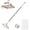 37.4 in, variant on Hands-Free Multi-Purpose Flat Mop, Disposable Dust Long Handle Hands Free Flat Mop One Click Convenient Cloth Changing, Mini Mops Grip Zero Touch Mops for Multi Surface Cleaning (37.4 in)