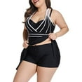 thumbnail image 7 of Womens Halter Swimdress Plus Size Two Piece Swimsuit Tankini Set, 7 of 7