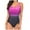 Purple, variant on Cathalem Tankini Swimsuits for Women Tummy Control Cutout High Waisted Bathing Suit Wrap Tie Back 1 Piece Swimsuit (Pink,XXL)