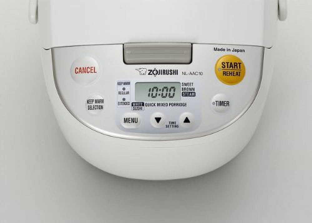 Zojirushi NL-AAC10 Micom Rice Cooker (Uncooked) and Warmer, 5.5 Cups/1.0- Liter, 1.0 L,Beige