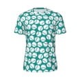 thumbnail image 5 of Wukai Green Baseball Print Men's Short-Sleeved Mesh T-Shirt,Quick-Dry Short Sleeve Workout T-Shirt-Large, 5 of 8