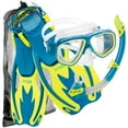 thumbnail image 2 of Cressi Junior Rocks Mask Fin Snorkel SET, 2 of 7