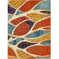 thumbnail image 2 of Unique Loom Crab Positano Rug Rust Red/Beige 9' x 12' 2" Geometric Beach/Nautical Perfect For Living Room Bed Room Dining Room Office, 2 of 6