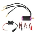 thumbnail image 2 of JUEGO DE MOTOR ESC SIN ESCOBILLAS DE AUTOMÓVIL RC, KIT DE MOTOR RC ESC Instalación Fácil Guardia de Bajo Voltaje de Bajo Voltaje para Reparar, 2 of 7