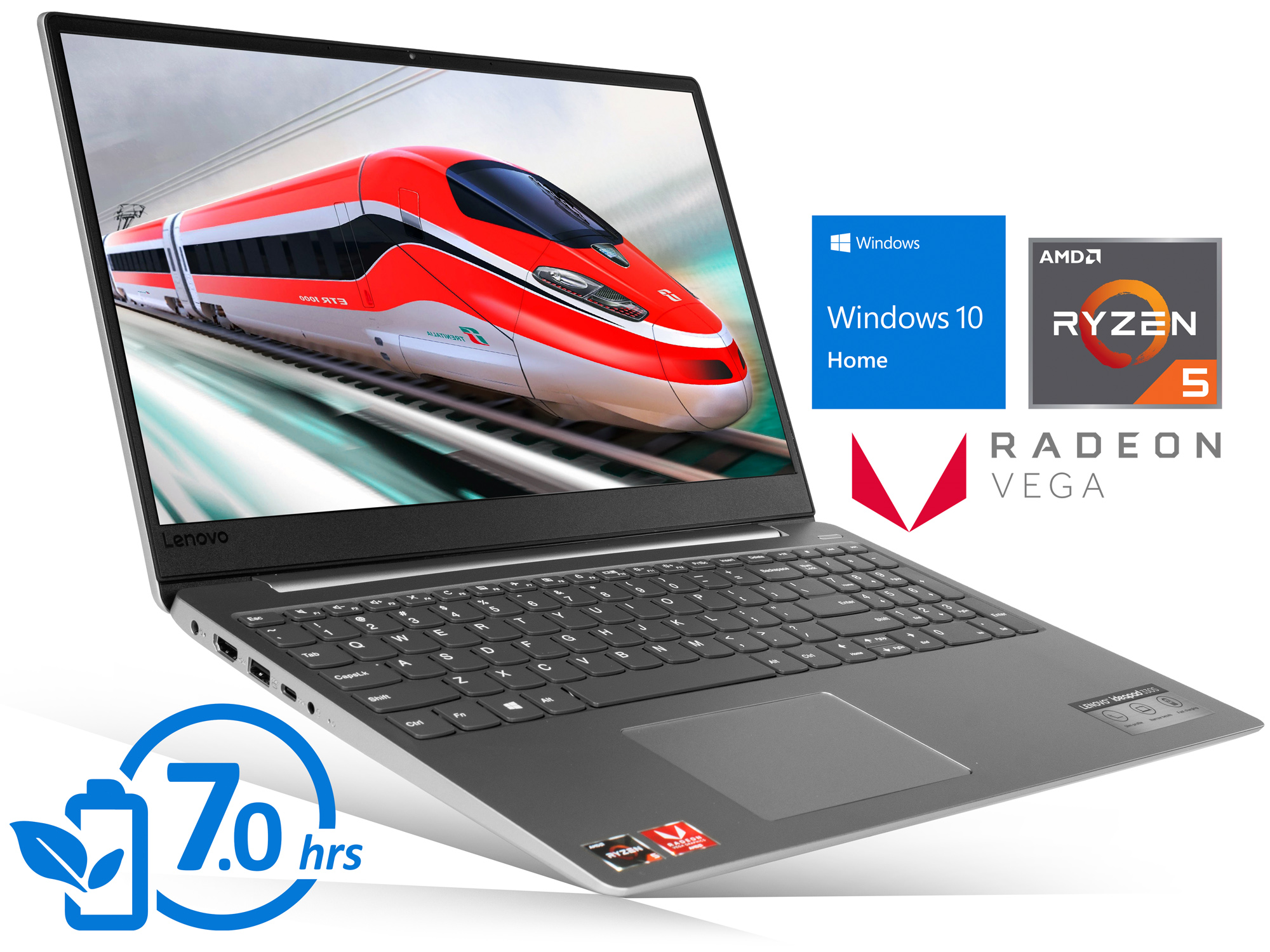 Lenovo IdeaPad 330s Notebook, 15.6" HD Display, AMD Ryzen 5 2500U Upto