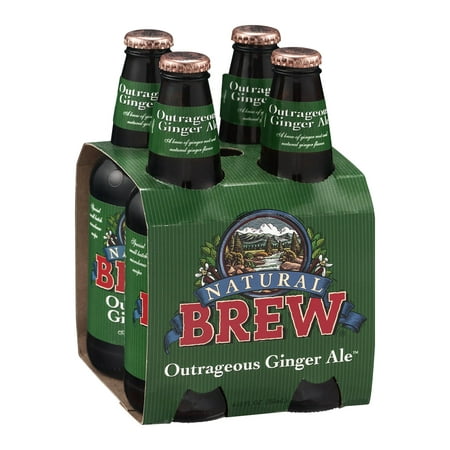 Natural Brew Ginger Ale, Outrageous, 12 FL OZ (Pack of
