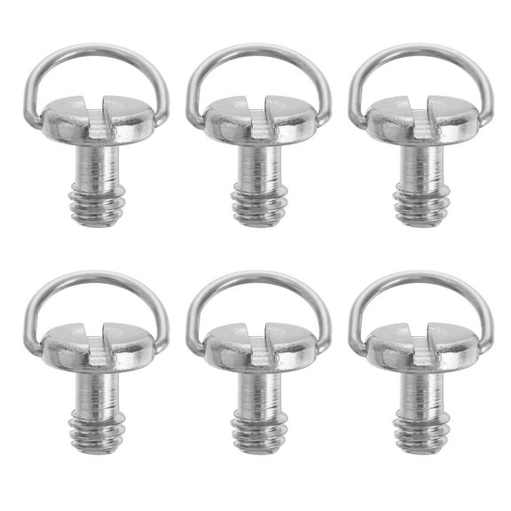 HOMEMAXS 6PCS 1/4 Inch Folding D-Ring Adapter Screw Cam Tripod Monopod Quick Release Plate for Camera
