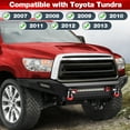 thumbnail image 7 of POFENZE Front Bumper for 2007-2013 Toyota Tundra Full Width Bumper w/144W Light Bar, 2x18w Lights, 7 of 7