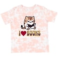 thumbnail image 3 of Inktastic I Love Books Reading Cat Girls Toddler T-Shirt, 3 of 5