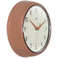 thumbnail image 4 of Infinity Instruments Retro Round Metal Wall Clock, Terracotta, 9.5", 4 of 7