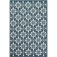 thumbnail image 5 of Unique Loom Outdoor Trellis Collection Area Rug - Tiles (6' 1" x 9' Rectangle Navy Blue/Ivory), 5 of 9