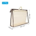 thumbnail image 2 of Uxcell Handbag Dust Bags, L Size Dustproof Transparent Purse Protector, Beige 2 Pack, 2 of 5