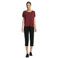 thumbnail image 2 of Athletic Works Women’s Dri More Dolman Sleeve Tee with Side Slit, Sizes XS-XXXL, 2 of 5
