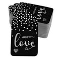 thumbnail image 1 of Inkdotpot Silver Foil Paper Hang Tags Made With Love Text Favor Tags 100 Pack, 1 of 6