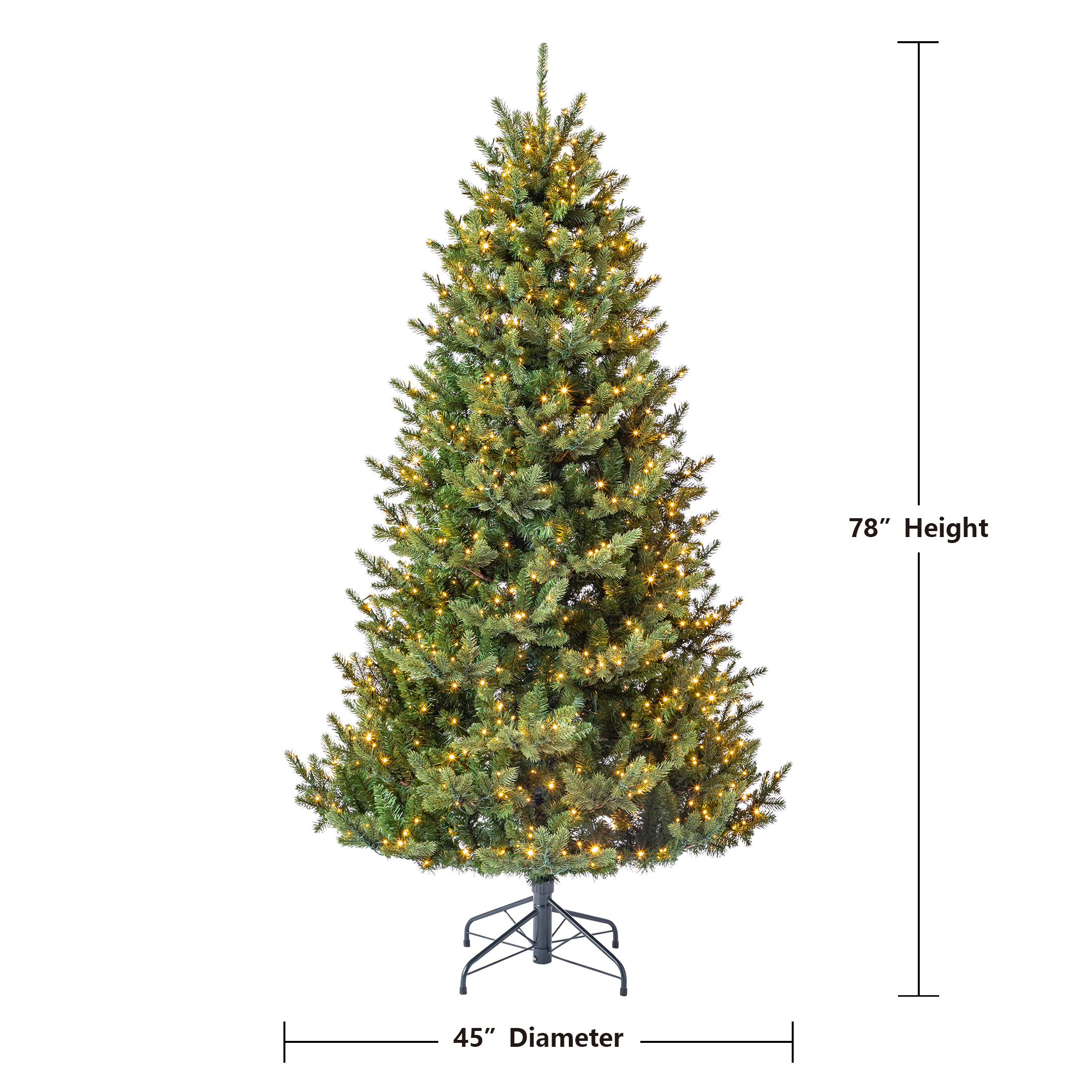 My Texas House 6.5-Foot Pre-Lit Grand Spruce Christmas Tree photo 2