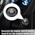 thumbnail image 3 of Unique Bargains Engine Start Stop Button Cover Kit Push Start Button Trim Sticker for Ford Explorer 2020-2022 for Ford Explorer Hybrid 2020-2021 Aluminum Alloy Black, 3 of 7
