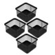 thumbnail image 1 of SOPOTUTU 4Ud Organizador De Clips De Papel En Malla Negro Para Escritorio Oficina Guarda Suministros Con Estilo, 1 of 6