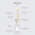 thumbnail image 4 of BIBS Baby Bottle with Slow Flow Silicone Nipple, Ivory, 5 oz, 1 Each, 4 of 9