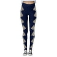 thumbnail image 4 of WILLBEST Leggings de Yoga para Mujer, Cintura Alta, Suaves, Elásticos, Cómodos, con Estampado Navideño Y Diseño de Bloques de Color 1943 Mediana, 4 of 4