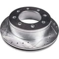 thumbnail image 6 of Detroit Axle - 12.72 inch (323mm) Rear Drilled and Slotted Brake Rotors Replacement for 2001 2002 Dodge Ram 2500 3500, 6 of 7