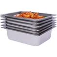 thumbnail image 4 of 6 Pack 1/2Size 4" Deep Stainless Steel Steam Table Buffet Pans Catering Food Pan, 4 of 10
