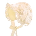 thumbnail image 2 of BRIGHTFUFU Adorable gorro de encaje para bebés Hermoso sombrero de princesa para bebés de 0 a 2 años (champán), 2 of 7