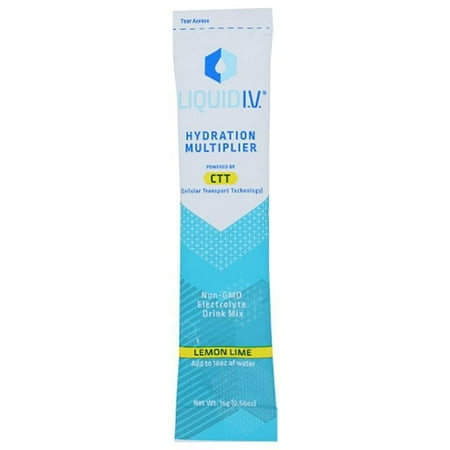 Liquid IV – Hydration Multiplier – Lemon Lime sticks, 0.56 oz | Walmart ...