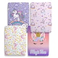 thumbnail image 1 of Juego de Sábanas Ajustables Besaomeom Unicornio 71x132 cm Cuna Paquete de 4, 1 of 7