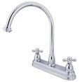 thumbnail image 1 of Kingston Brass Kb3741Ax 8 Inch Center Kitchen Faucet Without Sprayer - Polished Chrome Finish, 1 of 1