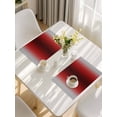 thumbnail image 5 of Dark Red Grey Black Ombre Placemats Set of 4, Farmhouse Gradient Minimalist Placemats for Dining Table, Place Mats for Kitchen Tabletop, Waterproof Wipeable Dining Table Mats Set, 5 of 9