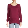 thumbnail image 4 of Time and Tru Women's Maternity Side Snap Sweatshirt, 4 of 6