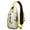 Yellow-46, variant on cute Bohemian flower Mandala Elephant Print Sling Bag, Lightweight Durable Daypack with Adjustable Strap for Short Trips, Retro Tribal Artistic Style