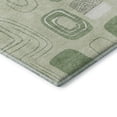 thumbnail image 3 of Addison Rugs Mayfield Premium Machine Washable Transitional Geometric Mint Round Rug, 8' X 8' Machine Washable Transitional Geometric Mint Oversized Sherpa Throw Blanket, 3 of 6