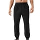 thumbnail image 2 of Pantalones largos para hombre, casuales, a la moda, con bolsillos, elásticos en los tobillos, color liso, cintura elástica, pantalones deportivos para hombre., 2 of 5