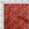 thumbnail image 2 of oneOone Silk Tabby Red Fabric Tropical Leaf Fabric For Sewing Printed Craft Fabric By The Yard 42 Inch Wide, 2 of 5