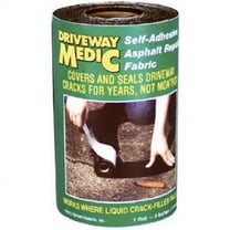 CoFair Driveway Medic Driveway Repair Tape - Waterproof Plastic - 6 in x 9 ft, Black
