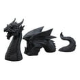 thumbnail image 4 of Swimming Castle Moat Dragon Lawn Garden Centerpiece Statue 3 Piece 21"L Total, 4 of 6