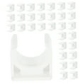 thumbnail image 6 of Beaupretty 50Pcs PVC White U Shape Clamp Support for Thin Wall Pipe with Anti Scale Feature, 6 of 7