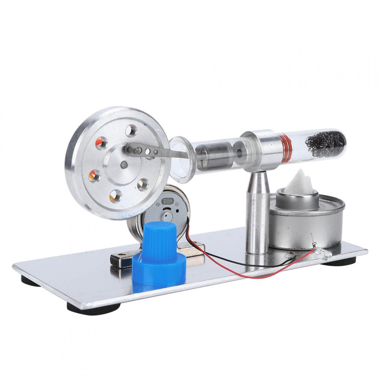 Mgaxyff Single Cylinder Sterling Engine Model Steam Power Physics Science Lab Teaching Tool , Experiment Model,Stirling Engine