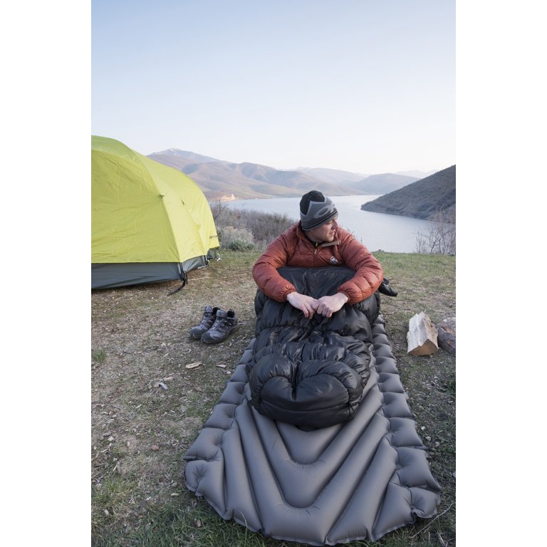Klymit Static V Luxe Sleeping Pad, 76x30x3in, Stone Gray