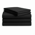 thumbnail image 2 of Luxurious Collection 1000 Thread Count 100% Cotton Bed Sheet Set (California King, Black), 2 of 5