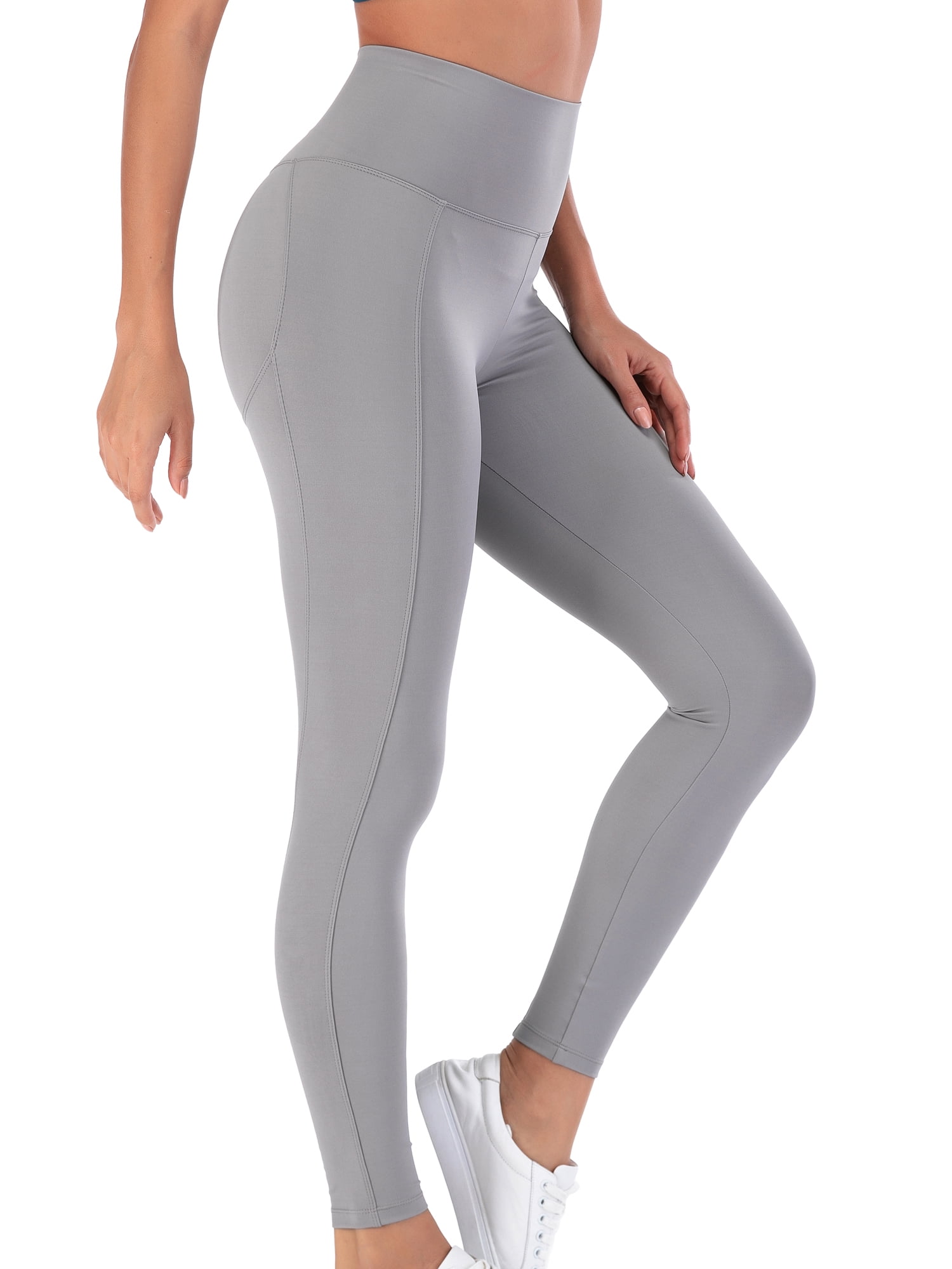 light gray yoga pants