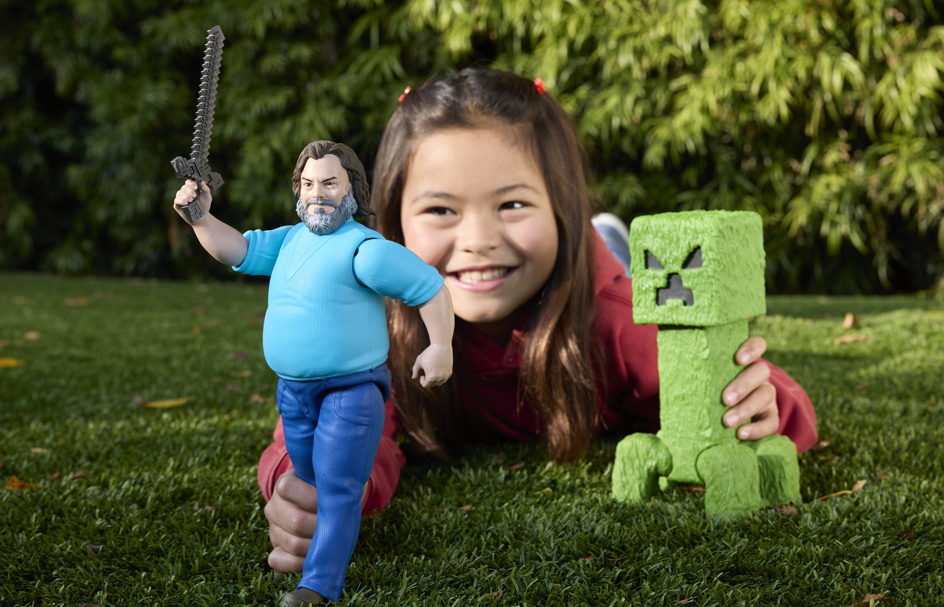 Minecraft Creeper Large-Scale Action Figure, 12-inch Character Collectible Inspired by the Movie