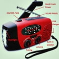 thumbnail image 3 of weibbin Solar Radio Wind Up AM FM WB Radio Portable Hand Crank Emergency Radio with Torch 2000mAh Power Bank for Phone Charging Camping, 3 of 9