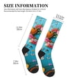 thumbnail image 2 of Lsque Whimsical Cats and Flowers Scene Pattern Sport Compression Socks for Men & Women 15-20 mmHg Knee High Nurse Pregnant Running Medical and Travel Athletic, 2 of 6