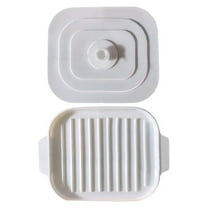 Microwave Bacon Cooker Quick Kitchen Cutlery Clean Crispy Tray Baking Pan