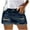 Blue, variant on Babysbule Women Shorts Clearance Women Pocket Summer Fashion Casual Yoga Tummy Control Ripped Denim Shorts Super Shorts